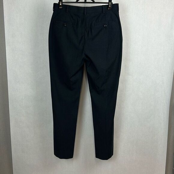 Roundtree & Yorke TravelSmart Mens Pants Slacks Sz 32x32 Charcoal Black Check - Picture 4 of 8